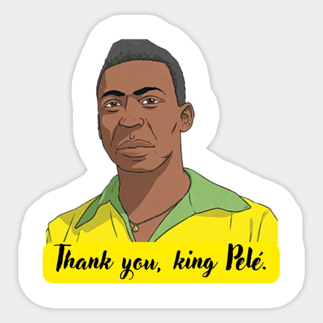 In honor to the king pelé. Sticker by Surta Comigo